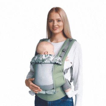 imagen que muestra en panel de la mochila love and carry con y sin rejilla de ventilacion